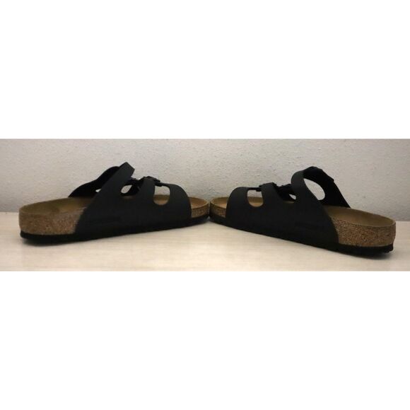 Birkenstock 0053011 WMN 39 US 8 Black Florida Soft Footbed Birko-Flor Sandal - Picture 10 of 14